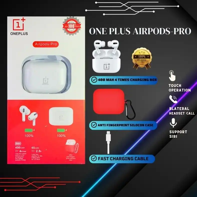 OnePlus Airpods Pro Wireless Earphones With FREE Case